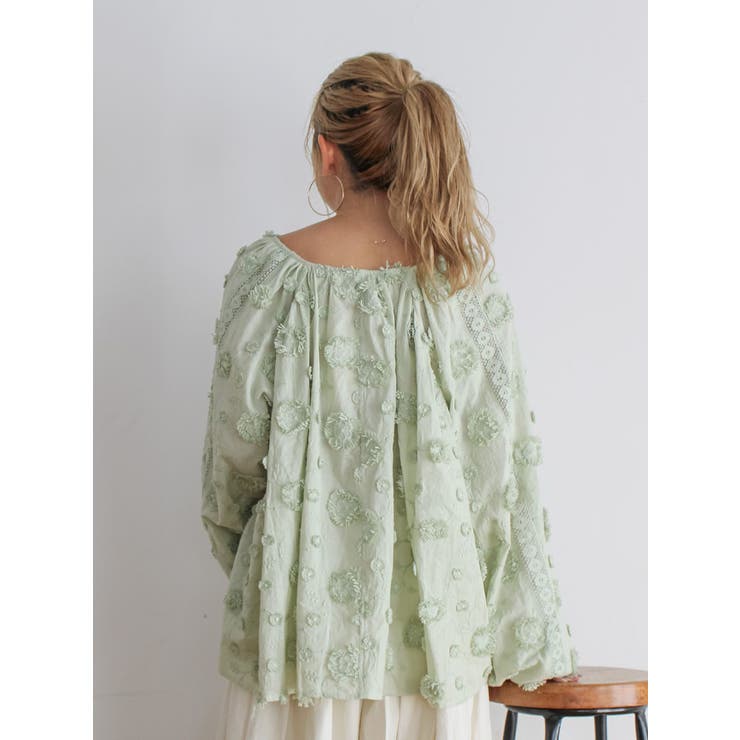 スリーブボリュームジャカードブラウス | Ungrid | 詳細画像17 