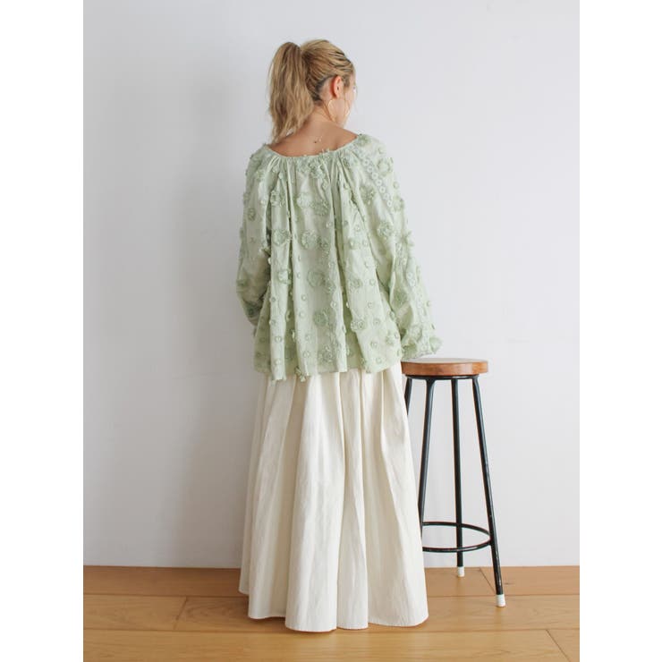 スリーブボリュームジャカードブラウス | Ungrid | 詳細画像20 