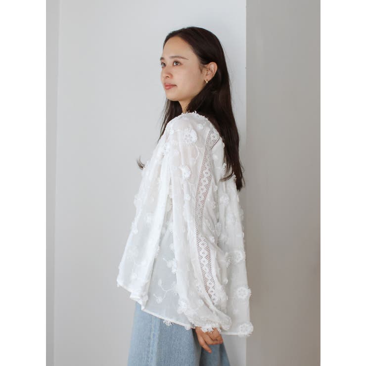 スリーブボリュームジャカードブラウス | Ungrid | 詳細画像23 