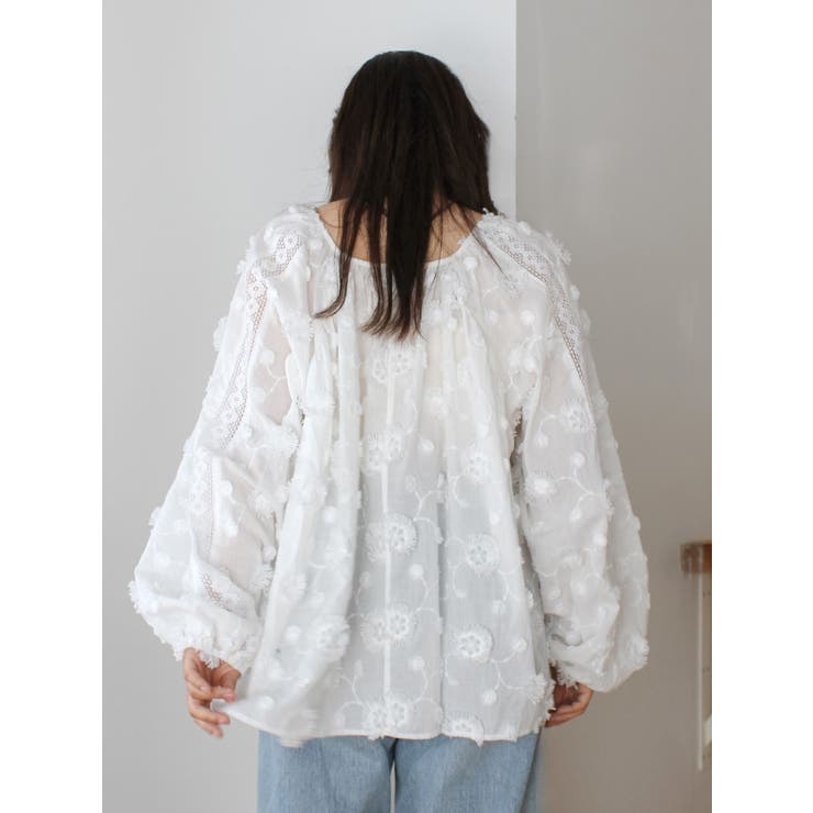 スリーブボリュームジャカードブラウス | Ungrid | 詳細画像24 