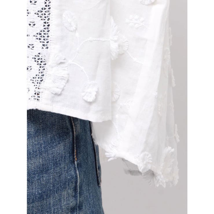 スリーブボリュームジャカードブラウス | Ungrid | 詳細画像36 