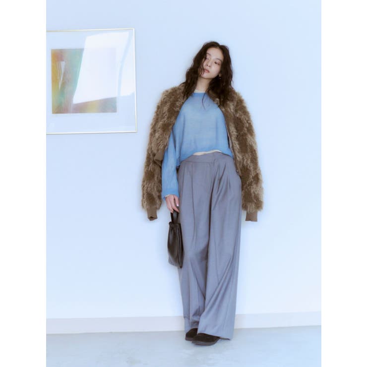 ウエストリメイクタックカーブパンツ | Ungrid | 詳細画像1 