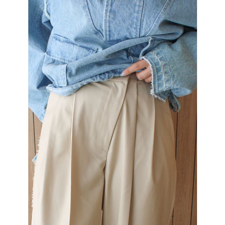 ウエストリメイクタックカーブパンツ | Ungrid | 詳細画像13 