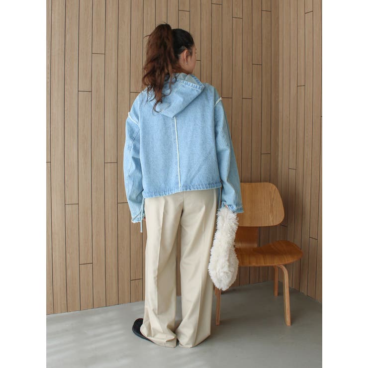 ウエストリメイクタックカーブパンツ | Ungrid | 詳細画像16 