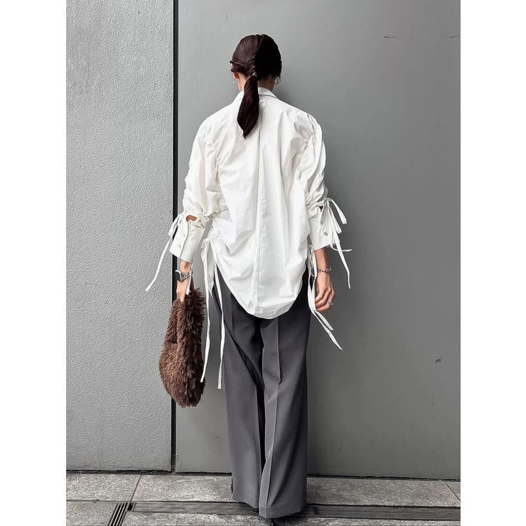 ウエストリメイクタックカーブパンツ | Ungrid | 詳細画像18 