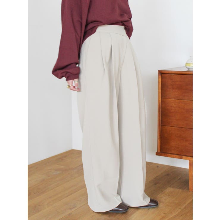 ウエストリメイクタックカーブパンツ | Ungrid | 詳細画像19 