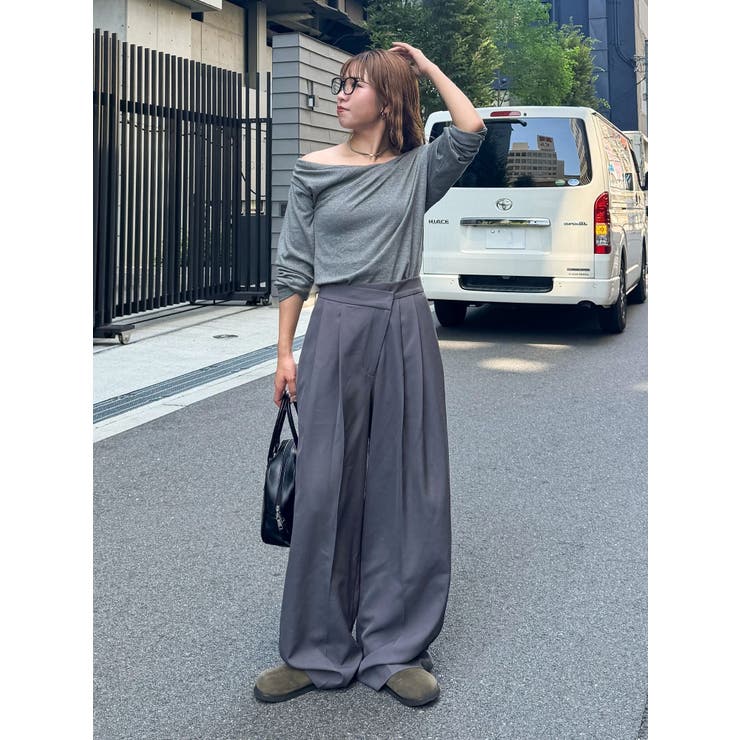 ウエストリメイクタックカーブパンツ | Ungrid | 詳細画像23 