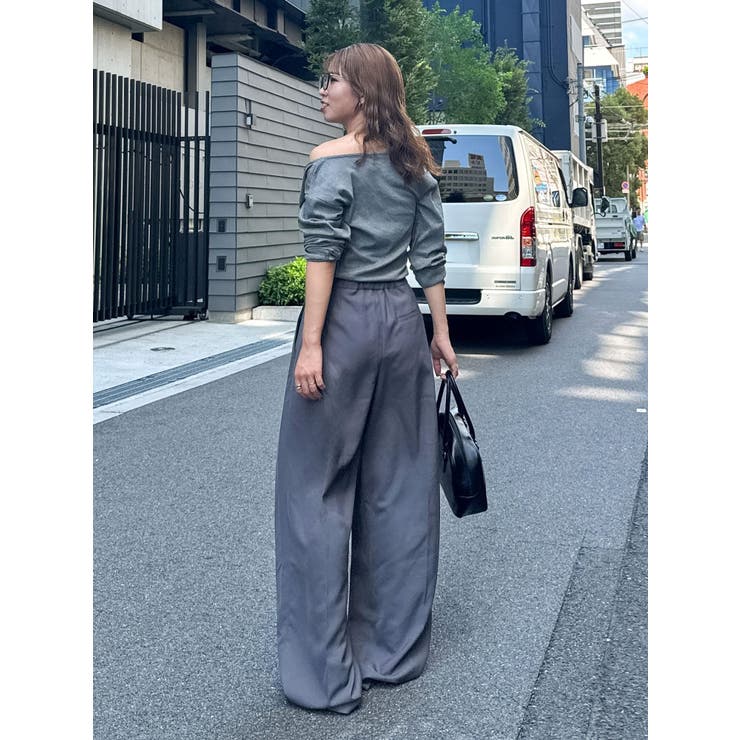 ウエストリメイクタックカーブパンツ | Ungrid | 詳細画像24 