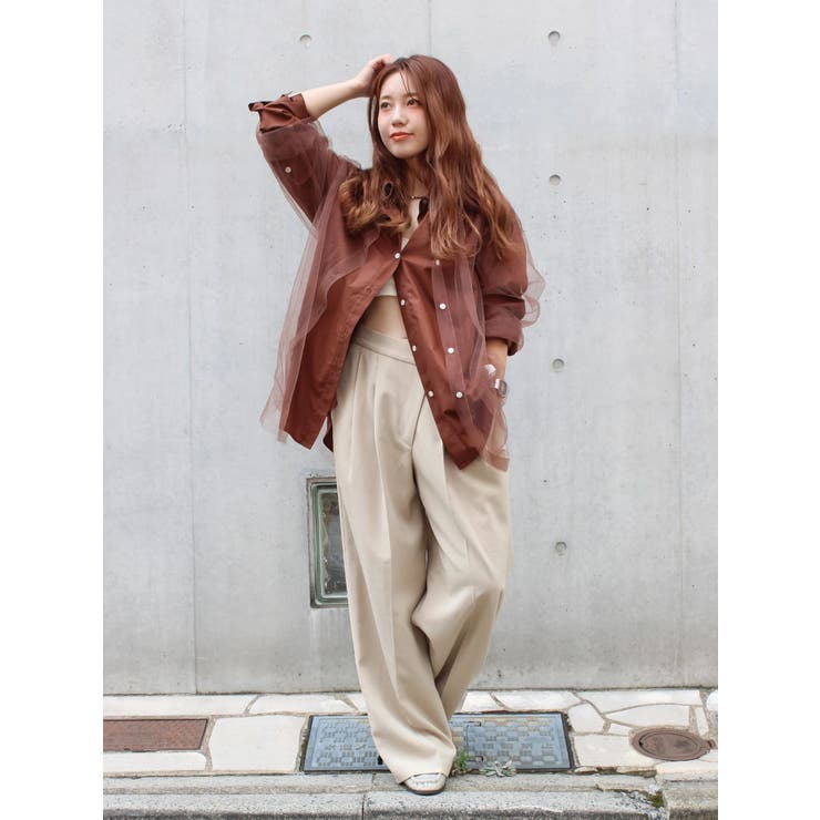 ウエストリメイクタックカーブパンツ | Ungrid | 詳細画像26 