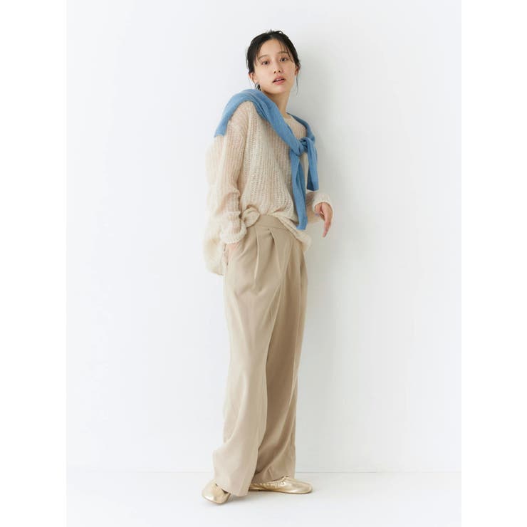 ウエストリメイクタックカーブパンツ | Ungrid | 詳細画像8 