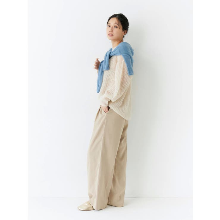 ウエストリメイクタックカーブパンツ | Ungrid | 詳細画像9 