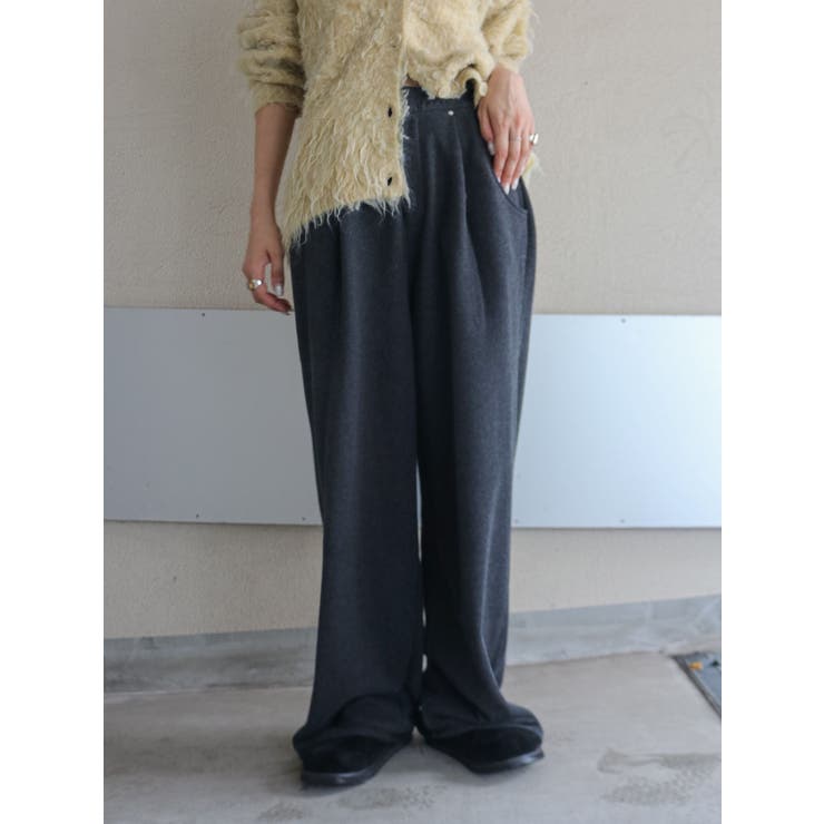 チャコールグレー | スウェットタックパンツ | Ungrid