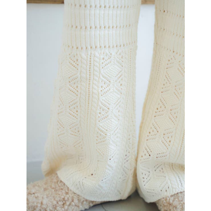 透かし編みニットパンツ | Ungrid | 詳細画像13 