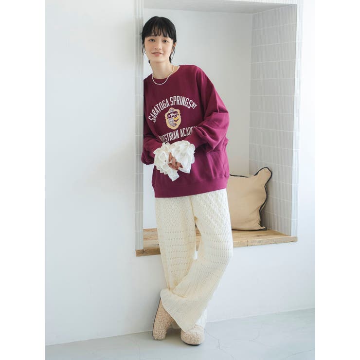 透かし編みニットパンツ | Ungrid | 詳細画像15 