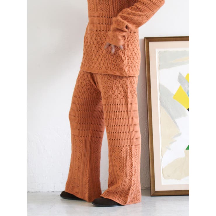 透かし編みニットパンツ | Ungrid | 詳細画像25 