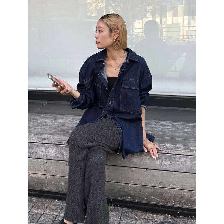 透かし編みニットパンツ | Ungrid | 詳細画像30 