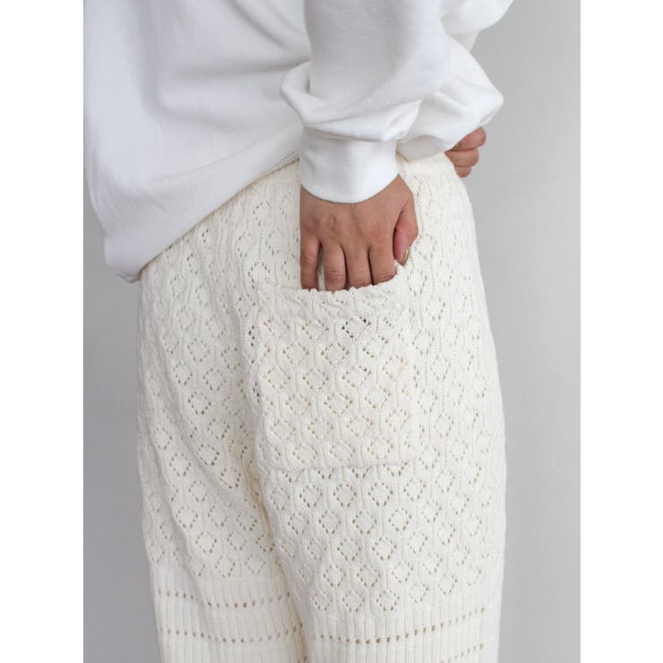 透かし編みニットパンツ | Ungrid | 詳細画像35 