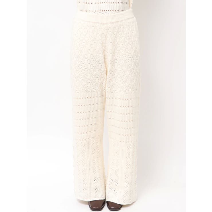 透かし編みニットパンツ | Ungrid | 詳細画像37 