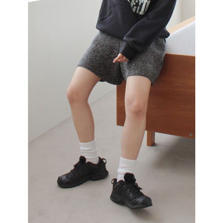 カラーネップニットハーフパンツ | Ungrid | 詳細画像2 