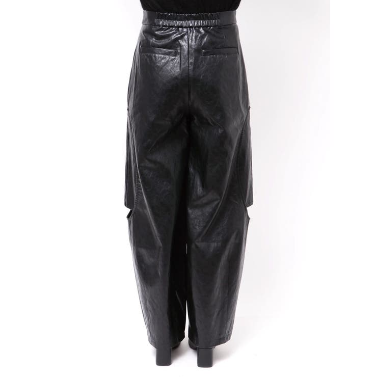 【Htage】フェイクレザータックカーブパンツ | Ungrid | 詳細画像15 