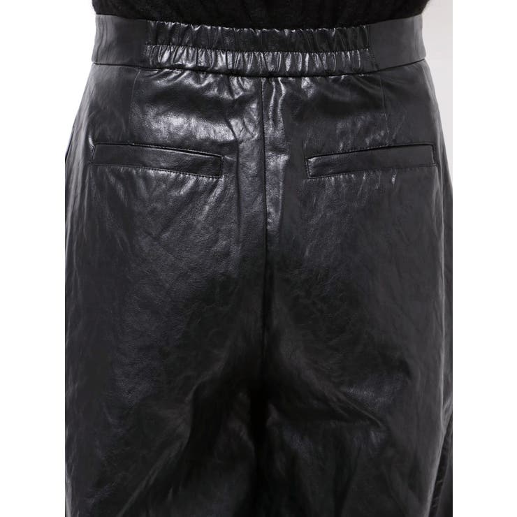 【Htage】フェイクレザータックカーブパンツ | Ungrid | 詳細画像16 