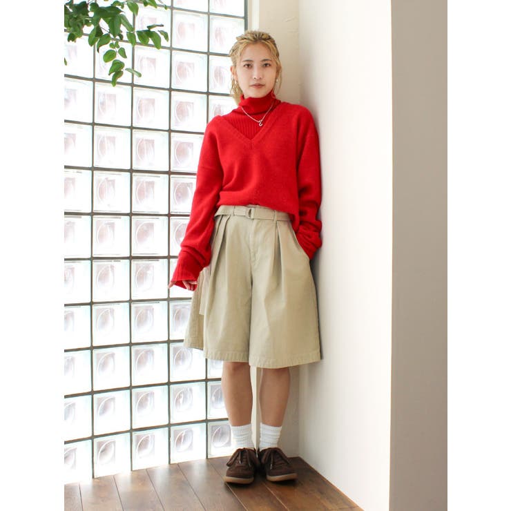 ワイドシルエットチノハーフパンツ | Ungrid | 詳細画像17 