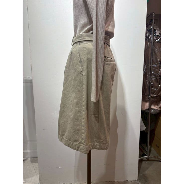 ワイドシルエットチノハーフパンツ | Ungrid | 詳細画像3 