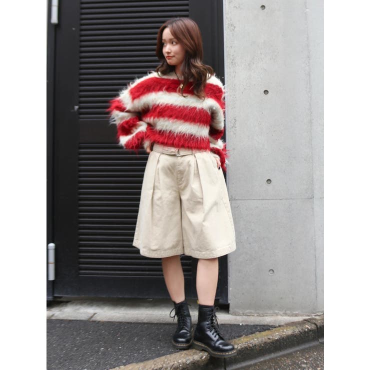 ワイドシルエットチノハーフパンツ | Ungrid | 詳細画像30 