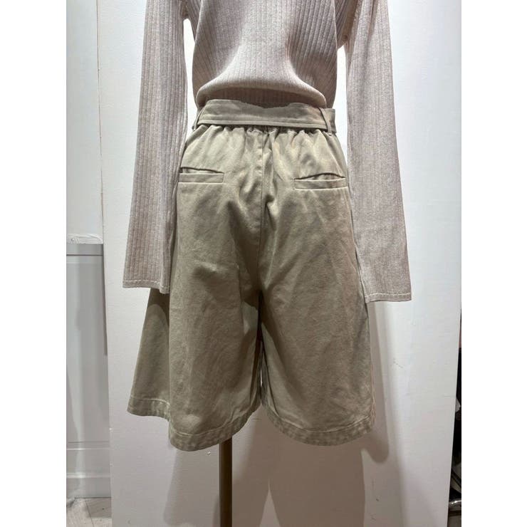 ワイドシルエットチノハーフパンツ | Ungrid | 詳細画像4 