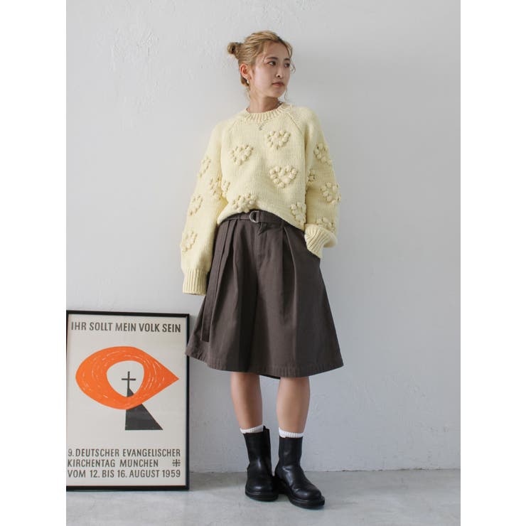 ワイドシルエットチノハーフパンツ | Ungrid | 詳細画像8 