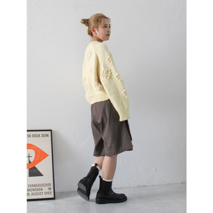 ワイドシルエットチノハーフパンツ | Ungrid | 詳細画像9 