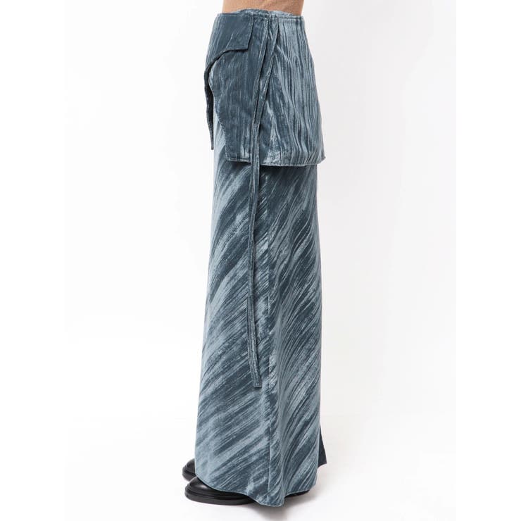 【Htage】ラップデザインベロアスカート | Ungrid | 詳細画像18 