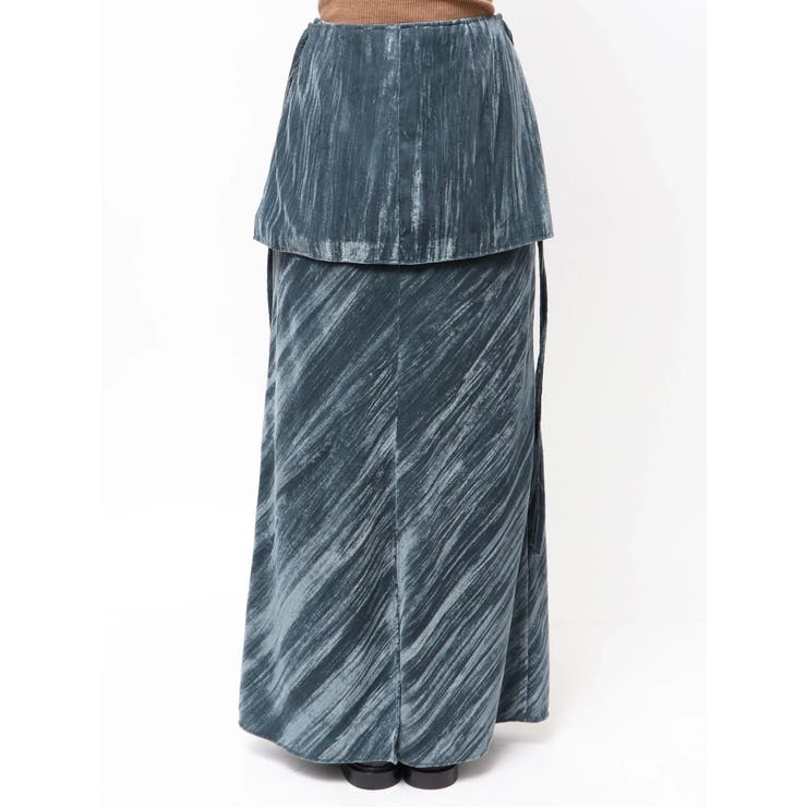 【Htage】ラップデザインベロアスカート | Ungrid | 詳細画像19 