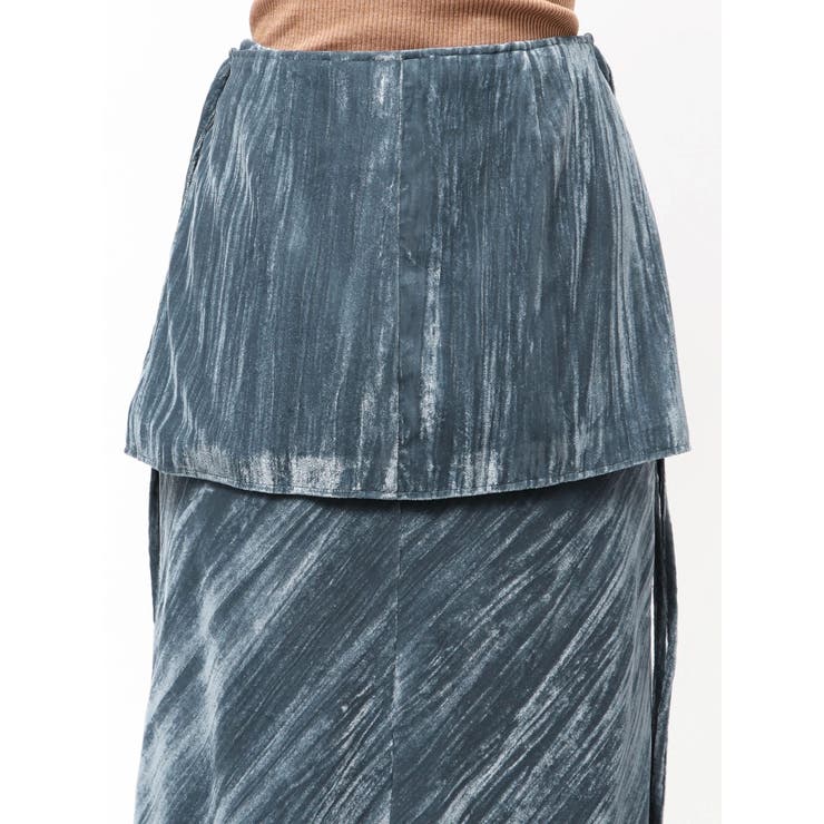 【Htage】ラップデザインベロアスカート | Ungrid | 詳細画像20 