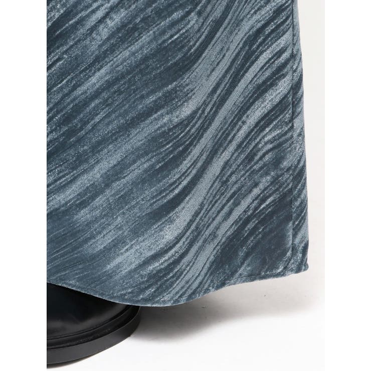 【Htage】ラップデザインベロアスカート | Ungrid | 詳細画像21 