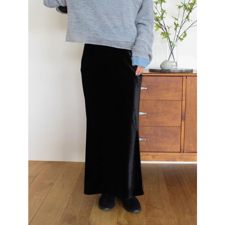 フィットベロアスカート | Ungrid | 詳細画像10 