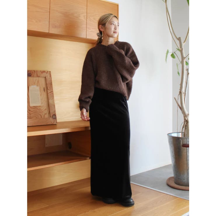 フィットベロアスカート | Ungrid | 詳細画像14 