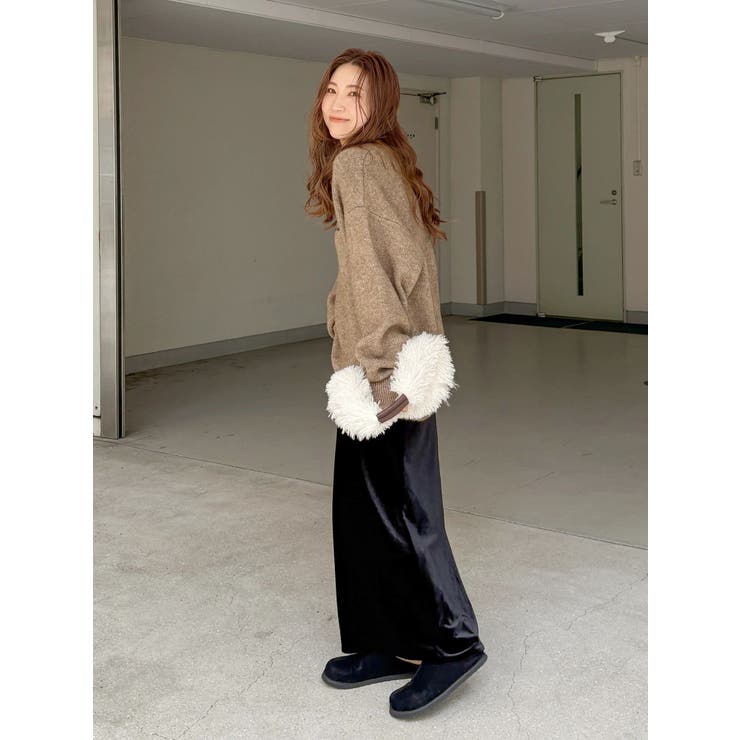 フィットベロアスカート | Ungrid | 詳細画像32 