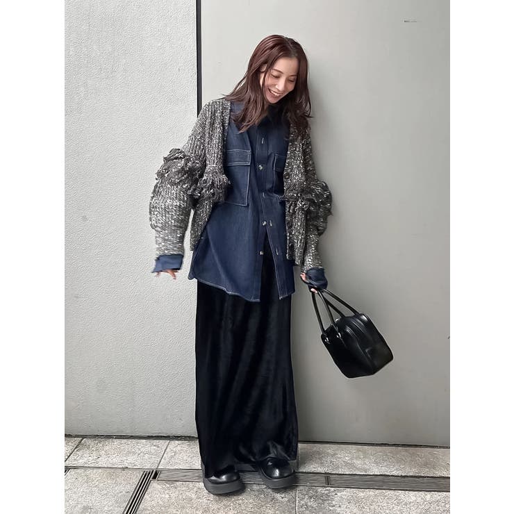 フィットベロアスカート | Ungrid | 詳細画像34 