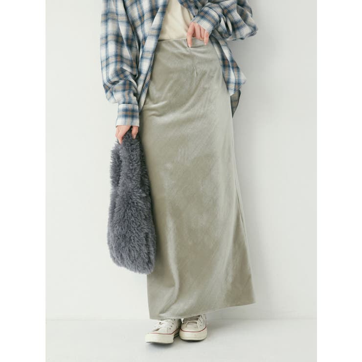 フィットベロアスカート | Ungrid | 詳細画像6 