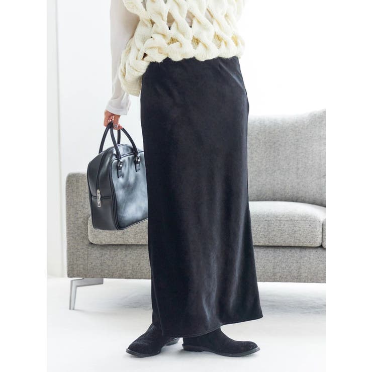 フィットベロアスカート | Ungrid | 詳細画像7 