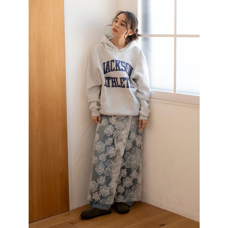 レースデザインスリットスカート | Ungrid | 詳細画像10 