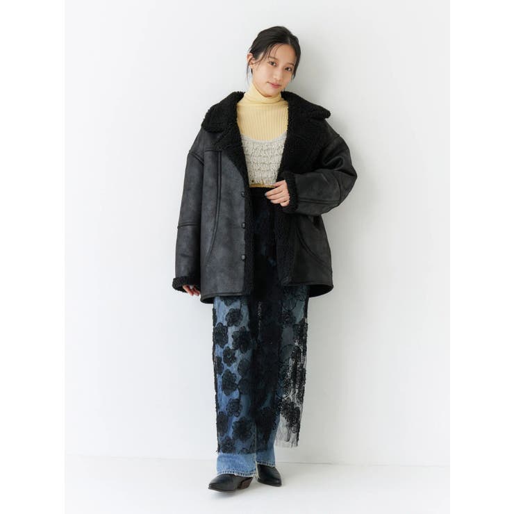 レースデザインスリットスカート | Ungrid | 詳細画像11 