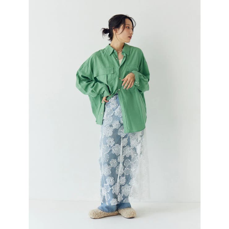 レースデザインスリットスカート | Ungrid | 詳細画像13 