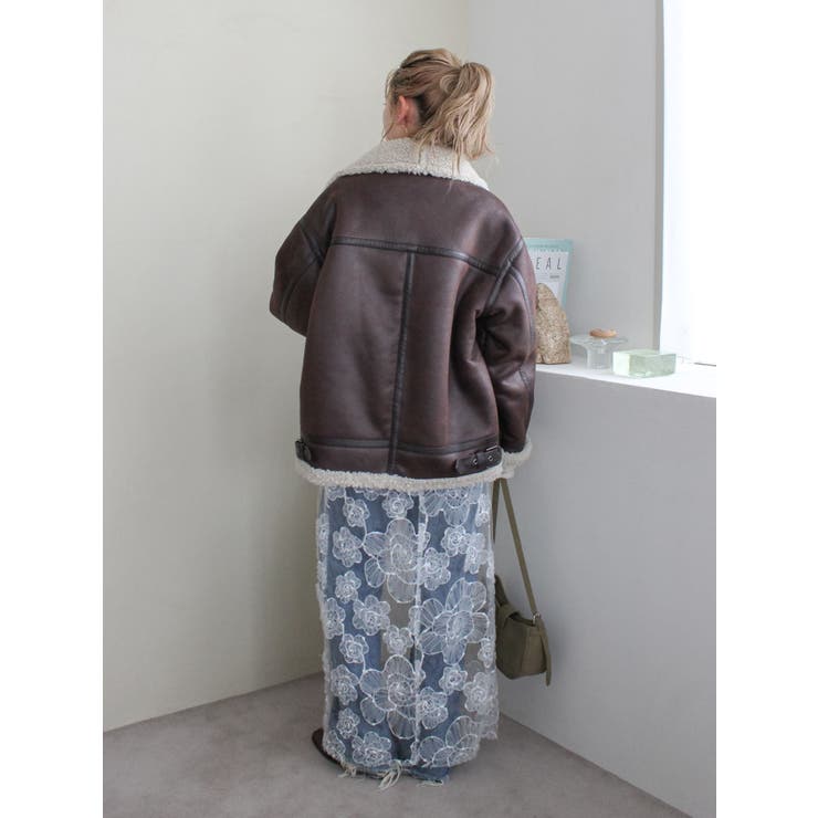 レースデザインスリットスカート | Ungrid | 詳細画像19 