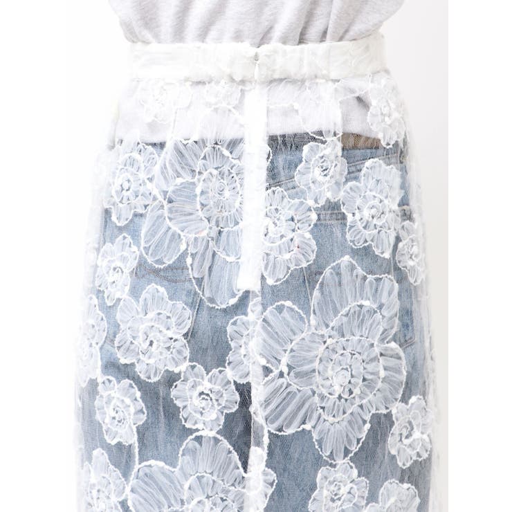 レースデザインスリットスカート | Ungrid | 詳細画像25 