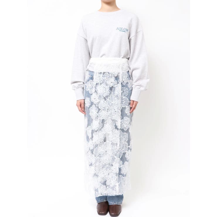 レースデザインスリットスカート | Ungrid | 詳細画像28 