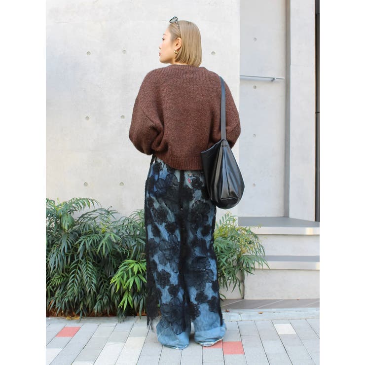 レースデザインスリットスカート | Ungrid | 詳細画像6 