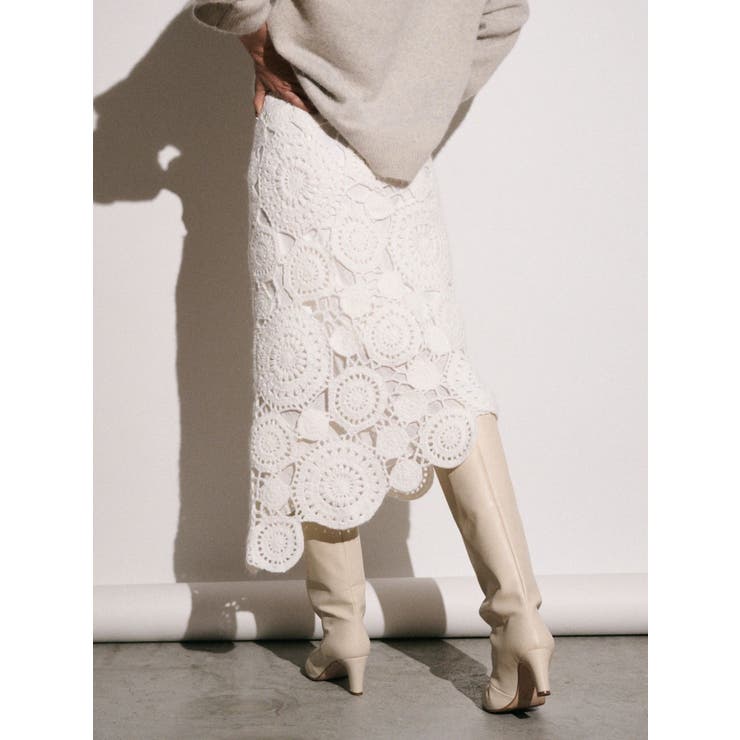 【Htage】モールヤーンアシメニットスカート | Ungrid | 詳細画像10 