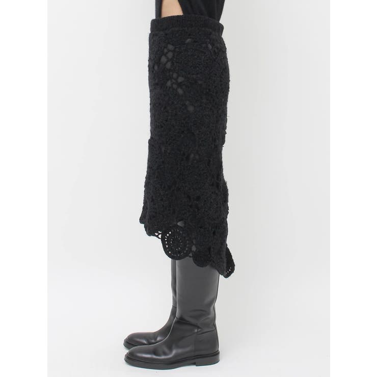 【Htage】モールヤーンアシメニットスカート | Ungrid | 詳細画像13 